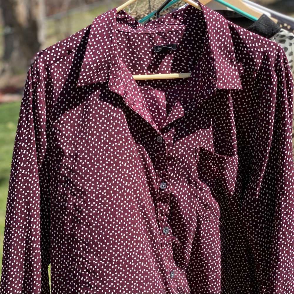 Long sleeved Ann Taylor silky blouse